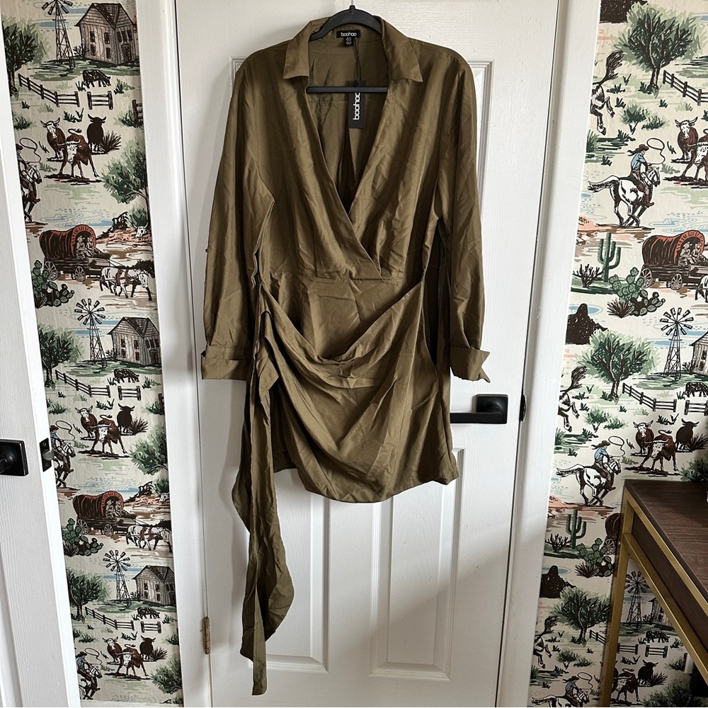Olive Green Dress